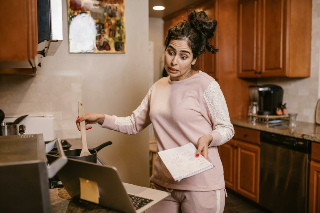 Télétravail en cuisine