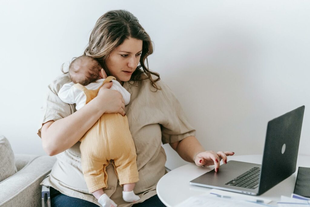 télétravail et bébé