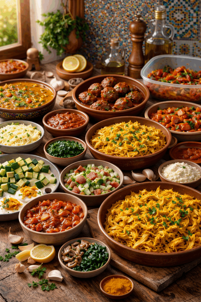 Batch Cooking spécial Ramadan plats traditionnels tunisiens