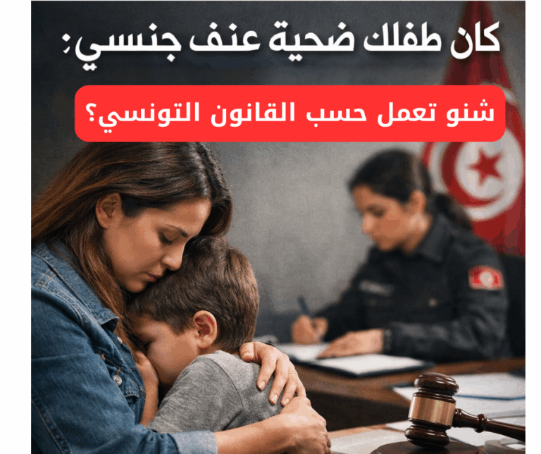 العنف الجنسي ضد الأطفال في تونس: شنيا تعمل؟ كيفاش تبلّغ؟ دور الشرطة، خلية العنف ضد المرأة والطفل، وشنيا يقول القانون التونسي.