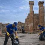 يوم 9 أفريل 2026 بأوتيك، حملة لتنظيف الموقع الأثري تجمع مواطنين وجمعيات لحماية التراث في تونس والتوعية بالبيئة.
