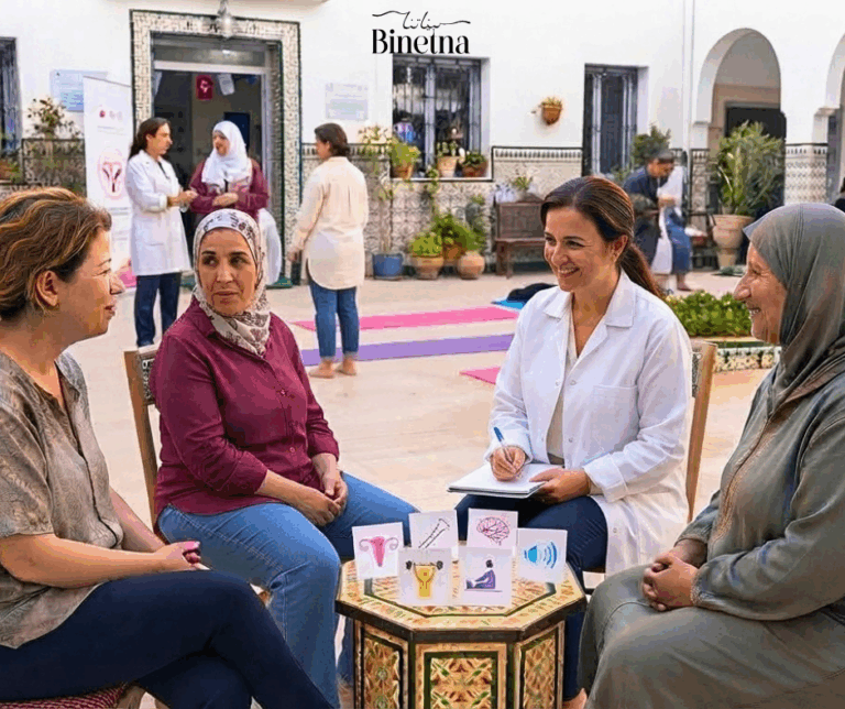 ménopause à Tunis, périménopause, symptômes de la ménopause, symptômes de la périménopause, santé des femmes après 40 ans, bouffées de chaleur, troubles du sommeil à la ménopause, douleurs articulaires ménopause, ménopause et douleurs chroniques, gynécologue ménopause Tunis, Journée mondiale de la ménopause.